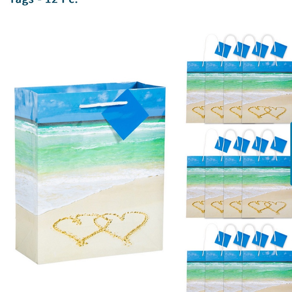 56 unused beach gift bags